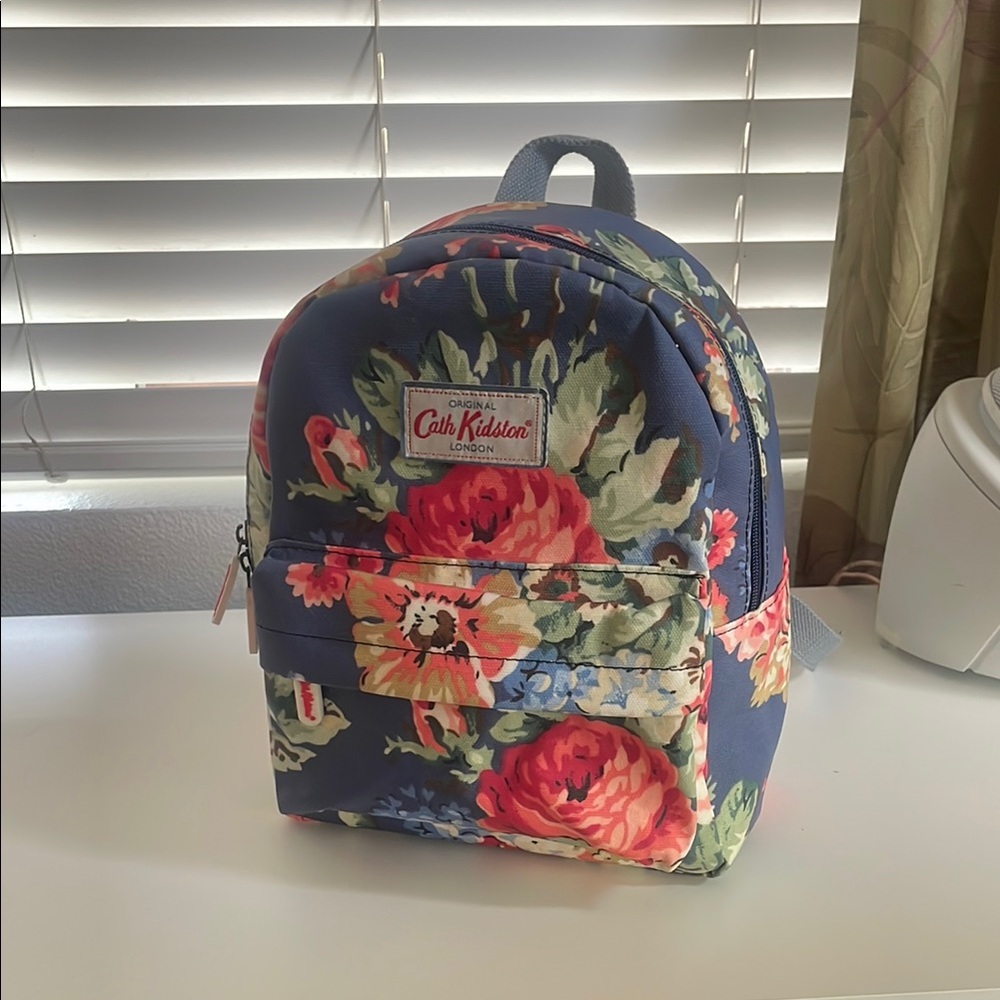Cath Kidston Navy and Floral Backpack